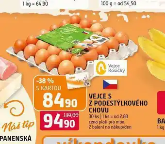 Terno Vejce s z podestýlkového chovu nabídka
