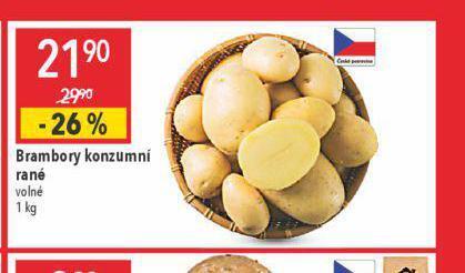 Globus Brambory konzumní rané nabídka