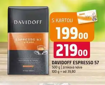 Terno Davidoff espresso 57 zrnková káva nabídka