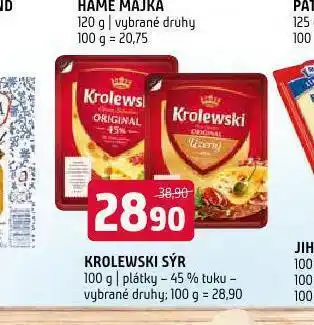 Terno Krolewski sýr plátky 45% nabídka
