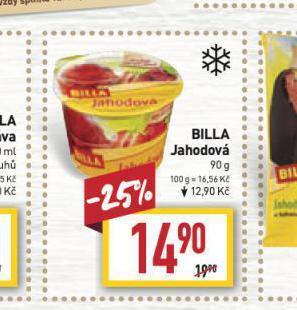 Billa Billa jahodová nabídka