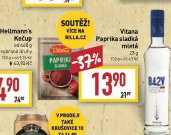 Billa Vitana sladká paprika nabídka