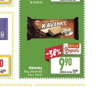 Billa Kávenky nabídka