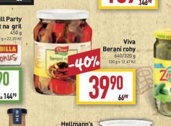 Billa Viva beranní rohy nabídka