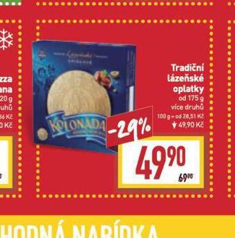 Billa Tradiční lázeňské oplatky nabídka