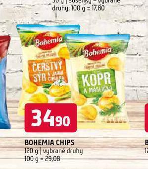 Terno Bohemia chips nabídka