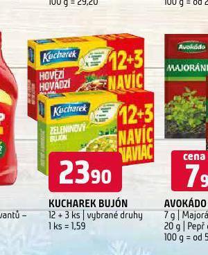 Terno Kucharek bujón nabídka