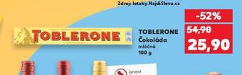 Kaufland Toblerone čokoláda nabídka