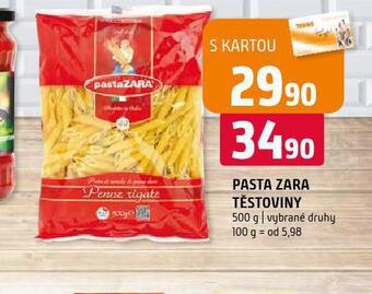 Terno Pasta zara těstoviny nabídka
