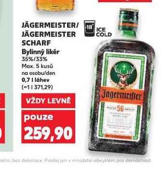 Kaufland Jagermeister scharf nabídka
