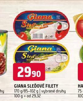 Terno Giana sleďové filety nabídka