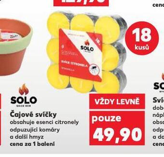 Kaufland Čajové svíčky nabídka