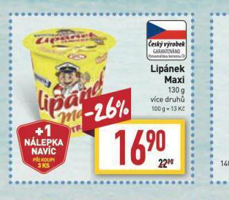Billa Lipánek maxi nabídka