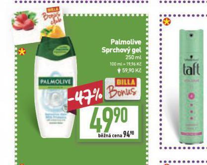 Billa Palmolive sprchový gel nabídka