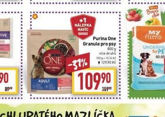Billa Purina one granule pro psy nabídka