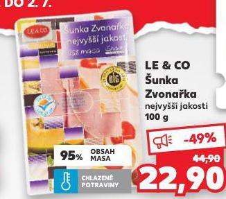 Kaufland Le & co šunka nabídka