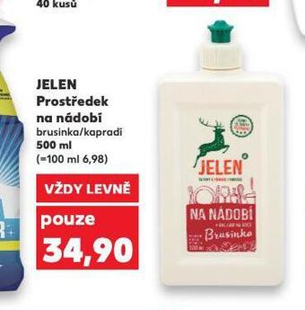 Kaufland Jelen prostředek na nádobí nabídka