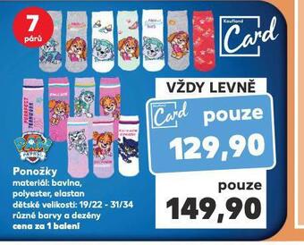 Kaufland Ponožky nabídka