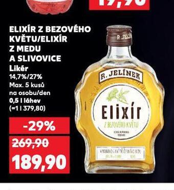 Kaufland Elixír z bezového květu nabídka