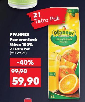 Kaufland Pfanner nabídka