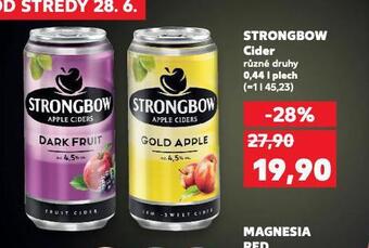 Kaufland Strongbow cider nabídka