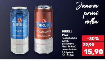 Kaufland Birell nealkoholické pivo nabídka
