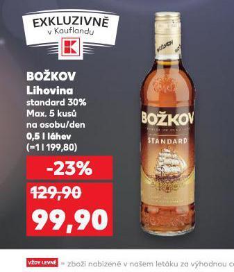 Kaufland Božkov lihovina nabídka