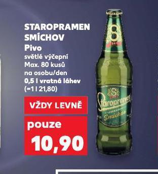 Kaufland Pivo staropramen nabídka