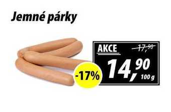 ZEMAN Jemné párky, 100 g nabídka