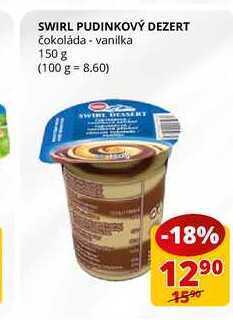 Flop Swirl pudinkový dezert čokoláda - vanilka 150 g nabídka