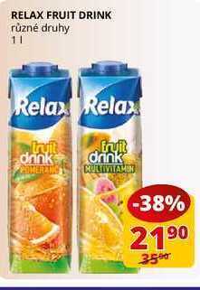 Flop Relax fruit drink různé druhy 1l nabídka