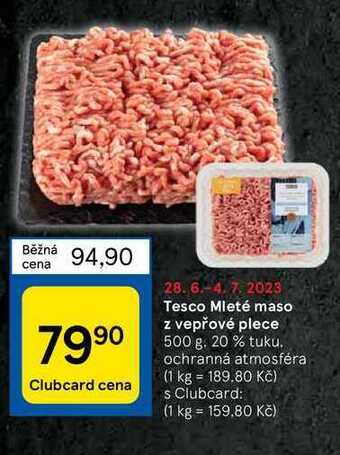 Tesco Tesco mleté maso z vepřové plece 500 g nabídka