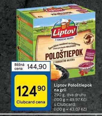 Tesco Liptov pološtiepok na gril 290 g nabídka