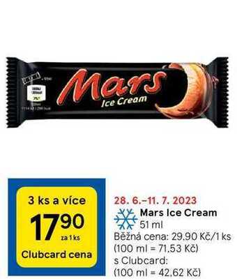 Tesco Mars ice cream 51 ml nabídka