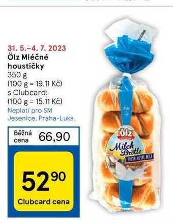 Tesco Ölz mléčné houstičky 350 g nabídka
