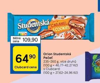 Tesco Orion studentská pečeť 235-260 g nabídka