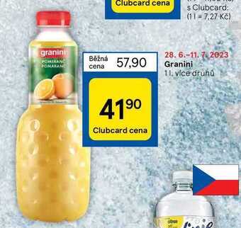 Tesco Granini 1 l nabídka