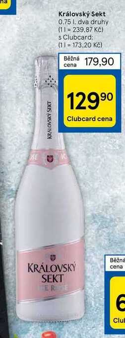 Tesco Královský sekt 0.75 l nabídka