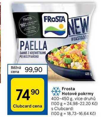 Tesco Frosta hotové pokrmy 400-450 g nabídka