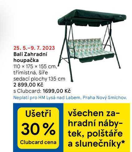 Tesco Bali zahradní houpačka 110 x 175 x 155 cm nabídka