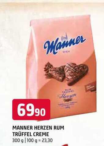 Terno Manner herzen rum trüffel creme 300 g nabídka