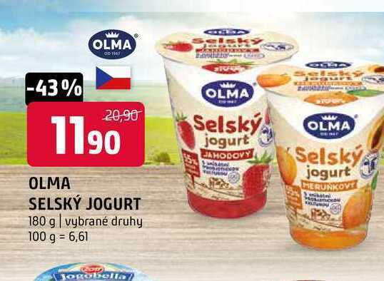 Terno Olma selský jogurt 180 g nabídka