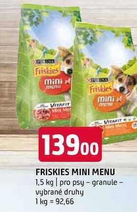 Terno Friskies mini menu 1,5 kg | pro psy - granule nabídka