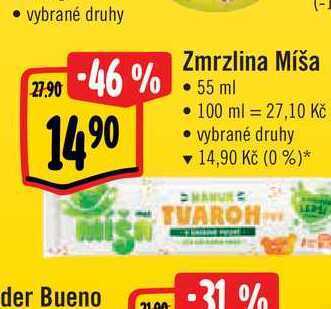 Albert Zmrzlina míša • 55 ml nabídka