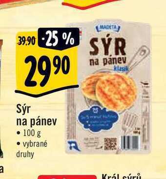 Albert Sýr na pánev • 100 g nabídka