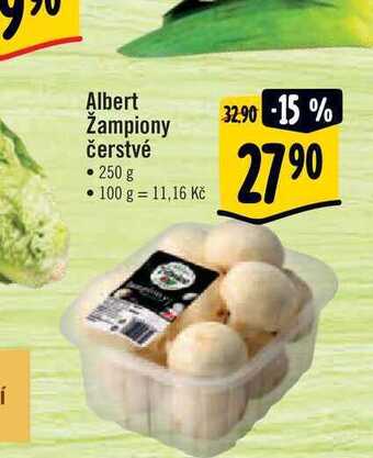 Albert Albert žampiony čerstvé • 250 g nabídka