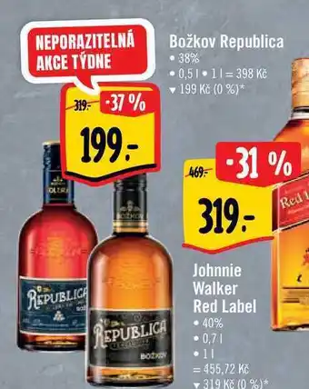 Albert Božkov republica • 38% 0,5 l nabídka