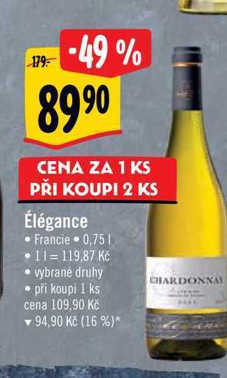 Albert Élégance 0,75 l nabídka