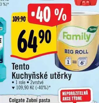 Albert Tento kuchyňské utěrky • 1 role 2vrstvé nabídka