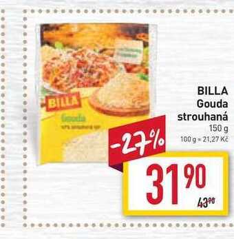 Billa Billa gouda strouhaná 150 g nabídka